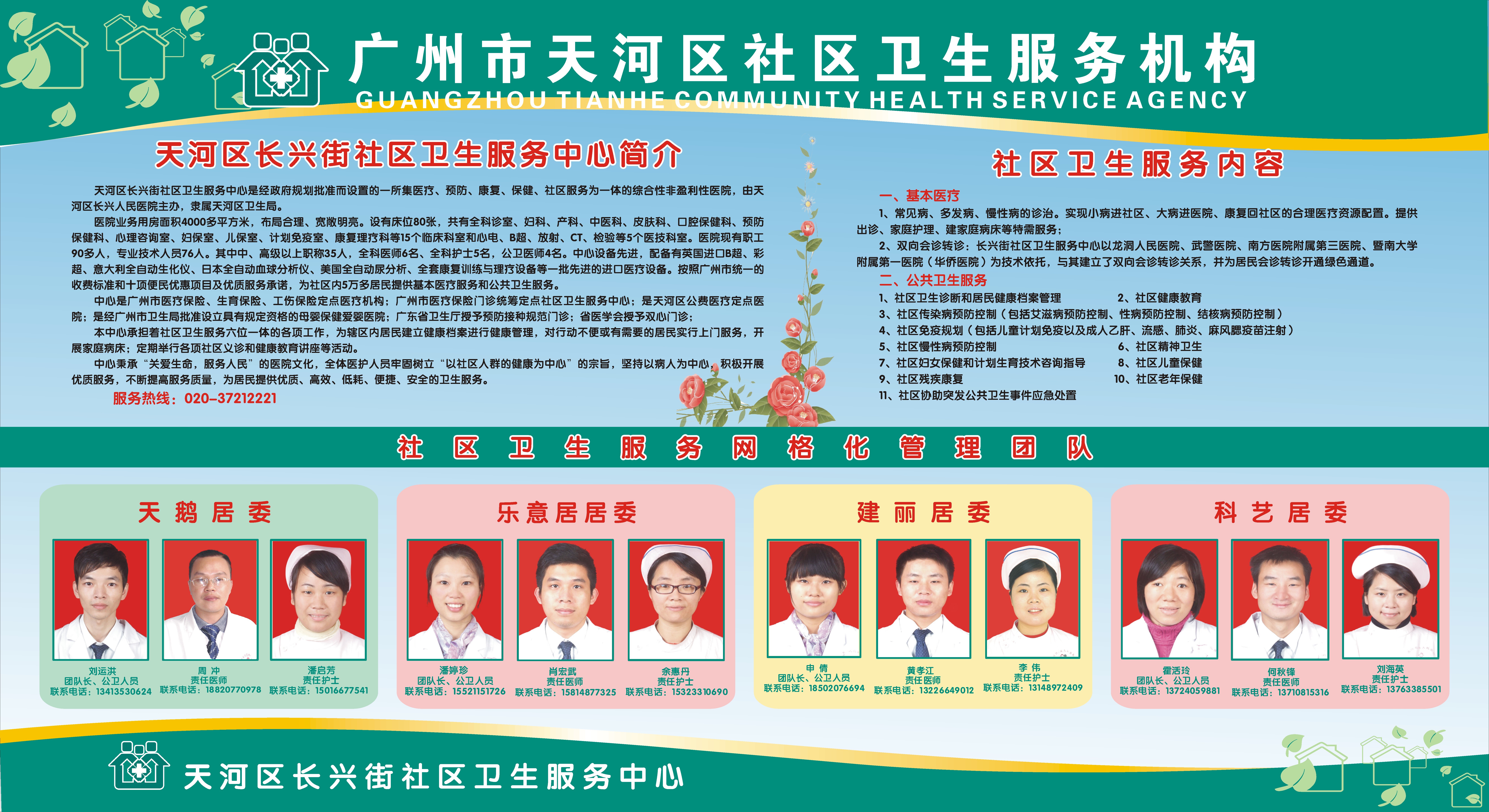 首页>公告资讯>社区公告 大门口外右侧墙上的网格化服务管理团队简 